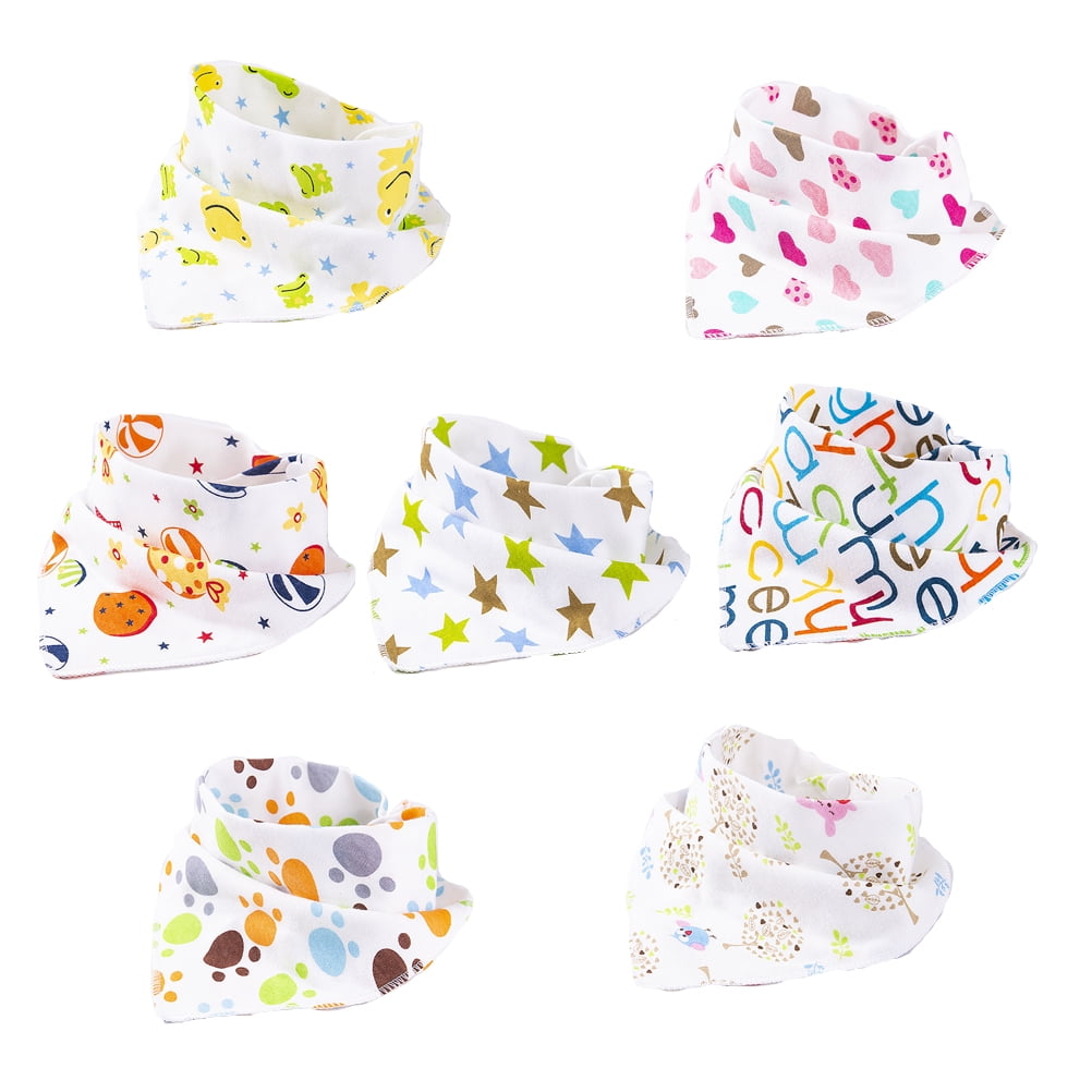 Dog Scarf Bib Collar Adjustable Kerchiefs Bandana Bibs Triangle