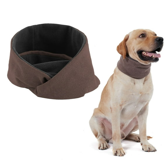 Dog Scarf Reversible Warm Circle Loop Scarf Pet Neck Warmer Gaiter for Winter