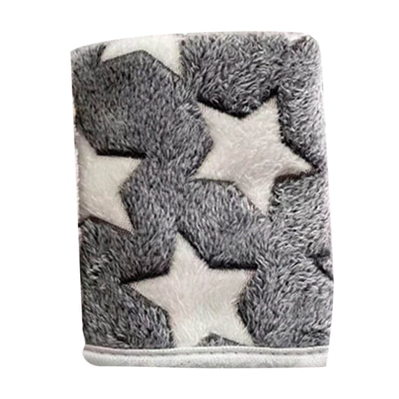 Pet Supplies Warm Puppy Blankets Cute Print Flannel Dog Sleep Mat for Small Dogs and Cats Comfortable Throw