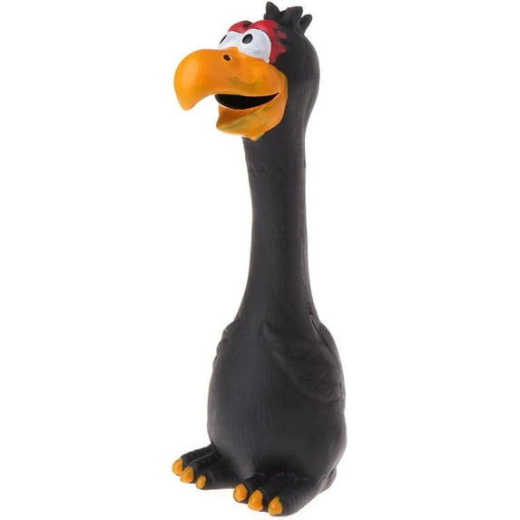 Dog Screaming Chicken Toys, Latex Pets Cats Squeaky Sound Decompression Toy (Black)