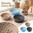 thumbnail image 1 of Dog Sculpted Piece Slow Feeder, 6 Inch Silicone Dog Sculpted Piece, Small Slow Feeder Dog Bowls for Puppy Slow Eating, Gray Non Slip Pet Feeder for Home Use, 1 Pack, 1 of 6