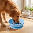 thumbnail image 1 of Dog Sculpted Piece Slow Feeder Small Dog Slow Feeder Sculpted Piece 6 Inch Silicone Slow Feeder Prevents Overeating Supports Healthy Digestion for Small Dogs Puppies Blue, 1 Pack, 1 of 5