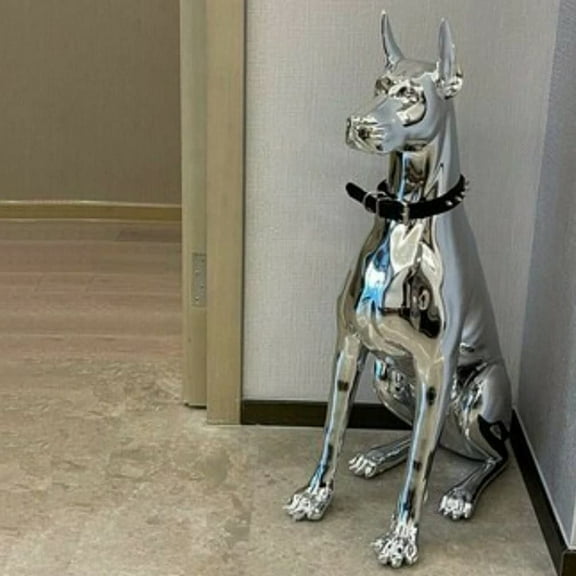 Dog Sculpture For Home Decor Hand Dog Artwork Large Size Art Animal Statues Figurine Room Decor Resin Statue Ornamentgift For Home Holiday Party De