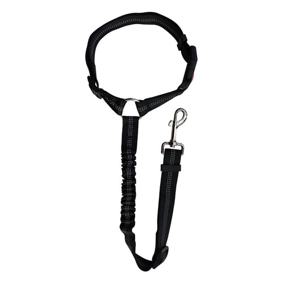 Dog Seat Belt for Car Reflective Adjustable Restraint with Elastic Bungee for Safety Vehicle Seatbelt Harness for Small Medium Large Dogs Cats Leash Safety Harness Tangle Free Retractable Strap