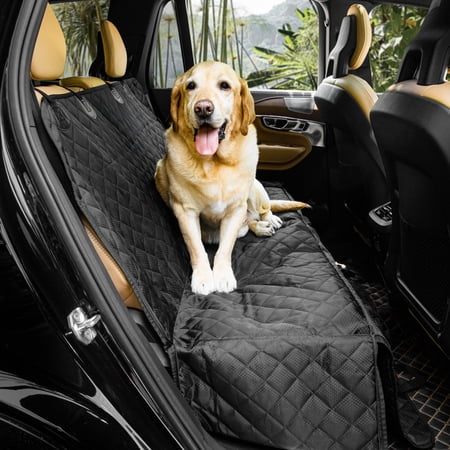 Dog Seat Cover for Car, Waterproof and Scratchproof, Protector with Mesh Window for Back Seat, Washable Nonslip Hammock for Cars and SUVs