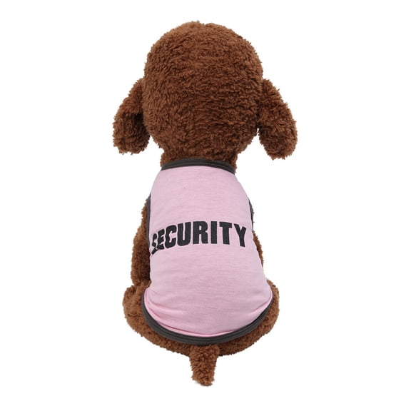 Dog Security Shirt, Pet T-Shirts Clothes Vest for Puppy Boy Girl, Pet Spring and Summer Breathable Print Vest Dog Cat Clothing