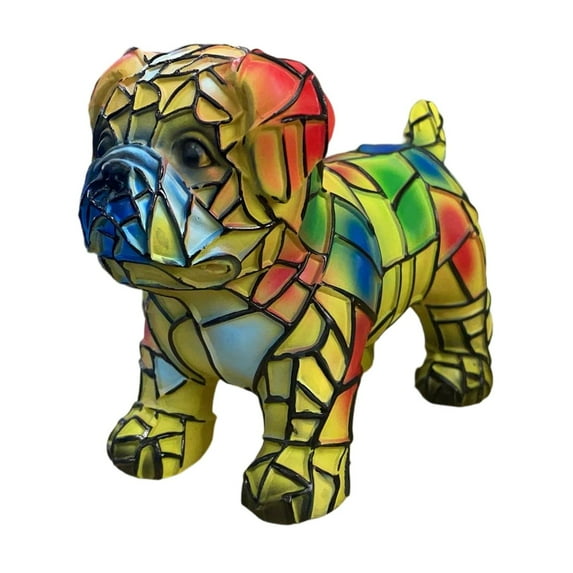 Dog Series Art Night Light, French Lamp, Corgi Lamp, Stained Resin Tabletop Night Light, LED Cute Pet Table, Vintage Animal Home Decor