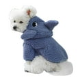 thumbnail image 1 of Dog Sh Sweater Coats Puppy Cute Hooded Jacket Cozy Warm Small Dog Winter Hoodies Lightweight Soft Pajamas Chihuahua Yorkie Clothes Christmas Holiday Birthday Dog ChristmasâDecorations Blue L, 1 of 8