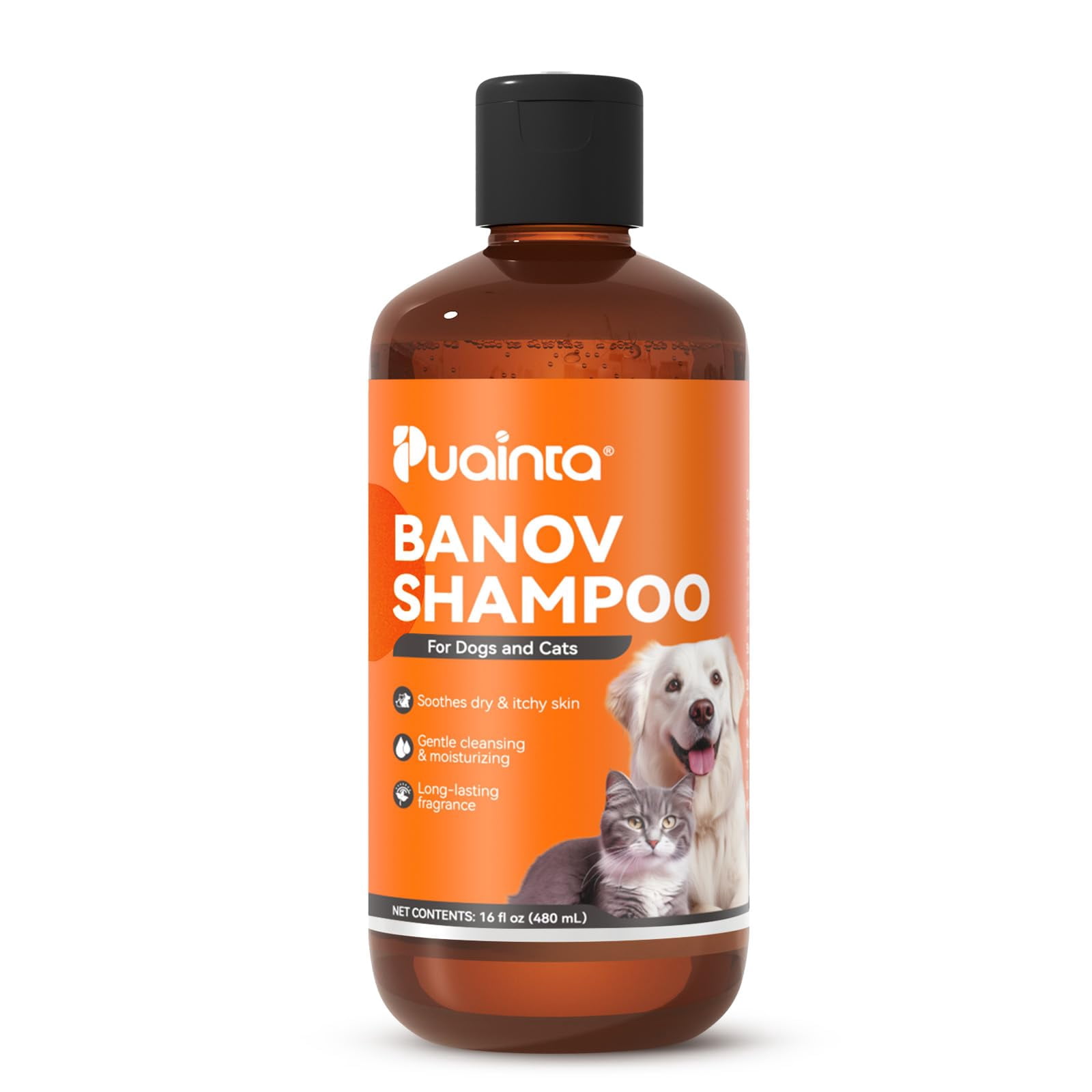 PET CARE Sciences 5-in-1 Dog Shampoo - 16oz For Itchy, Sensitive Skin & Smelly Dogs, Made In USA