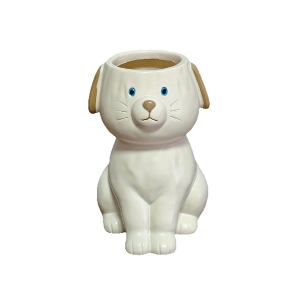 Dog Shaped Flowers Vase Resin Animals Sculpture Vase Creative Cute Table Centerpiece Home Office Decor Decorative Planter For Dog Lovers Unique Home Decoration