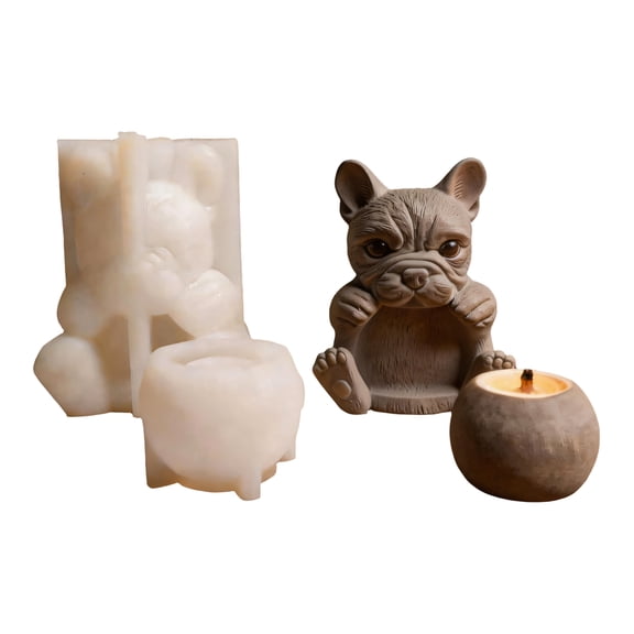 Dog Shaped Silicone Casting Ideal For Home Decoration Projects