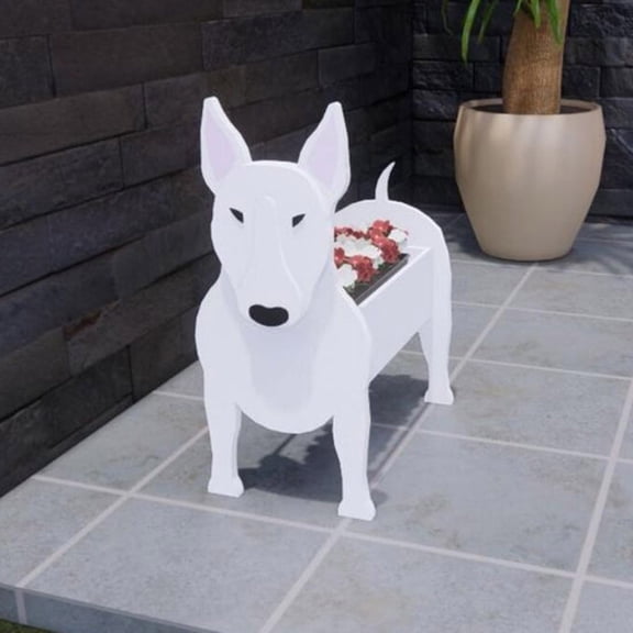Dog-Shaped Succulent Flower Pot, Wooden Cute Animal Planter Storage Container, Pet Shaped Garden Decor Pot, Cartoon Dog Planter for Succulents, Flower Pot Ornament, Decorative Dog Storage Container