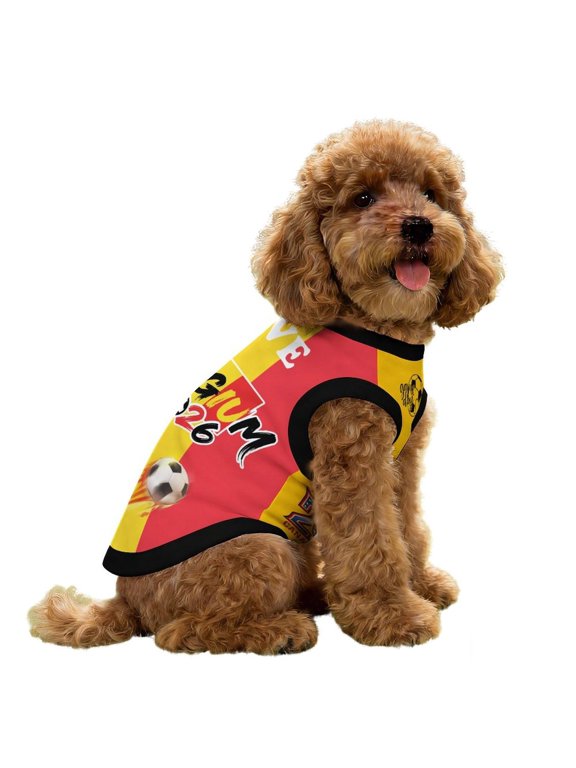 Dog Shirt, Black Soccer Themed Pet Apparel, 1 Piece Breathable Sleeveless Puppy Vest, For Small Medium Dogs Cats Pet Daily Wear Football Party Cosplay Photo Prop