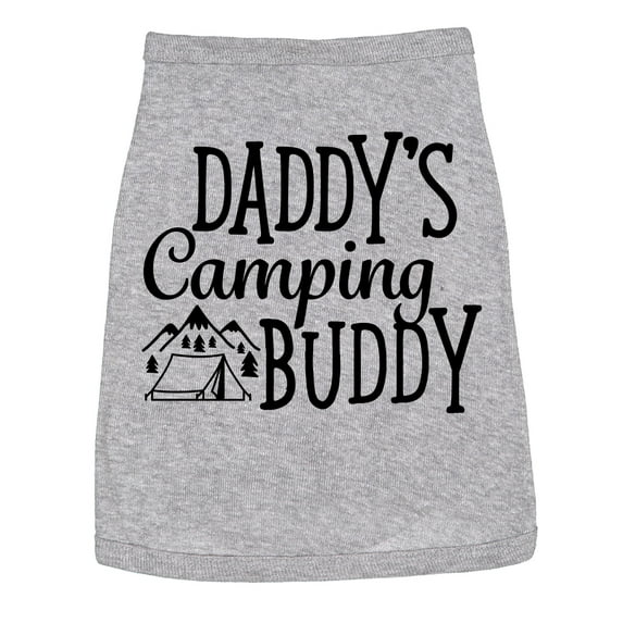 Dog Shirt Daddys Camping Buddy Cute Outdoor Clothes for Puppy