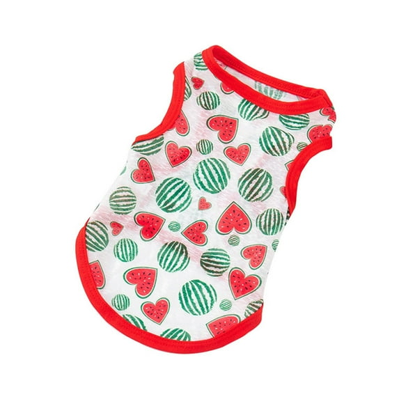 Dog Shirt Dog Shirt Print Vest, Soft and Cool Dog T Shirt Vest Clothes, Lightweight Stretchy Pet Vest, Summer Dog Sleeveless Clothes for Medium Large Pets,S