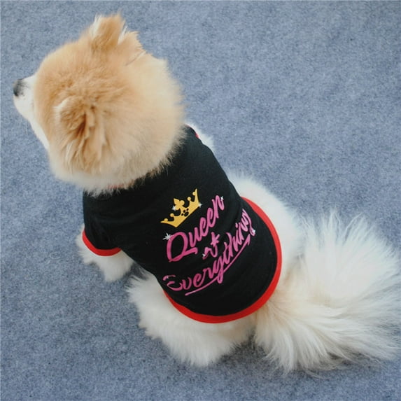 Dog Shirt Dog Shirts Pet Printed Vest with Funny Letters Summer Pet T Shirts Cool Puppy Shirts Breathable Dog Outfit Soft Dog Sweatshirt for Pet Dogs Cats Accessories,L