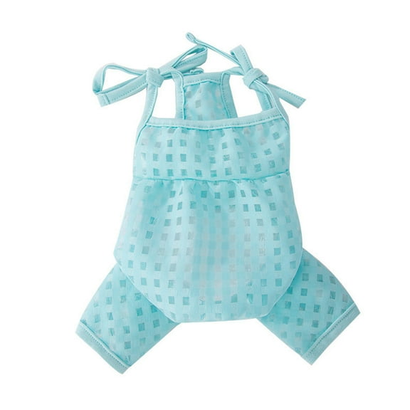 Dog Shirt Jumpsuit, Anti-Hair Sunscreen Cooling Dog Onesie PJS, After Surgery Apparel for Cats Small Medium Dogs Blue XL