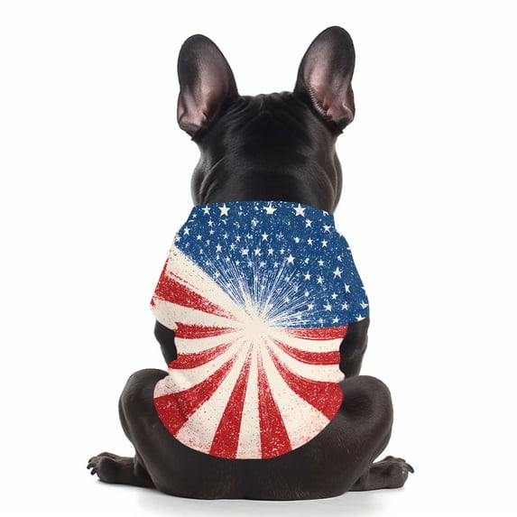 Dog Shirt, Lightweight Pet Clothes and Breathable Doggy Tee for Independence Day, Patriotic Apparel for Small to Extra Large Dogs, Multiple Colors and Sizes XS-5XL, 1pc