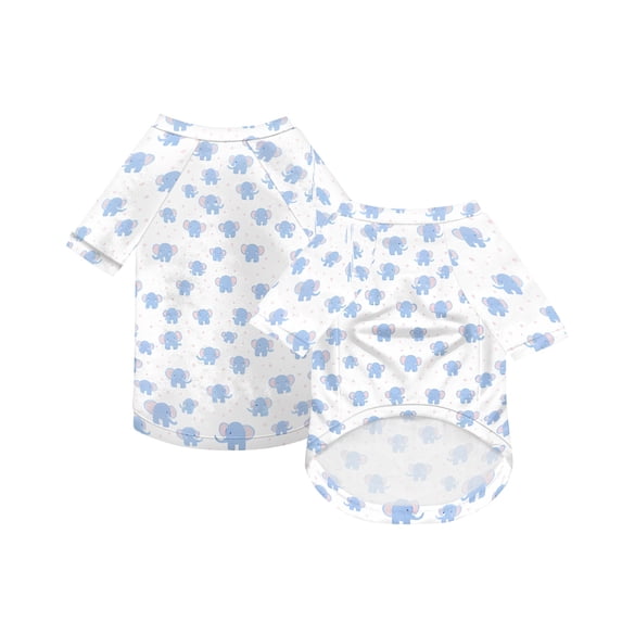 Dog Shirt Pet Sweatshirt Lightweight Breathable Animal Printed Puppy Apparel Soft Casual Pet T-Shirt for Small Medium Large Dogs Sky Blue Xxxxl 1 Pack