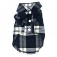 thumbnail image 1 of Dog Shirt Plaid Puppy Clothes for Small Medium Large Dogs Cats Boy Girl Kitten Soft Pet T-Shirt Breathable Tee Outfit Adorable Grid Apparel, 1 of 8