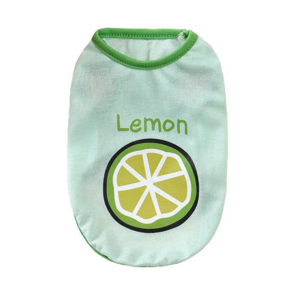 Dog Shirt Soft Touch All Match Ice-silk Printed Comfortable Pet Vest Puppy Supplies