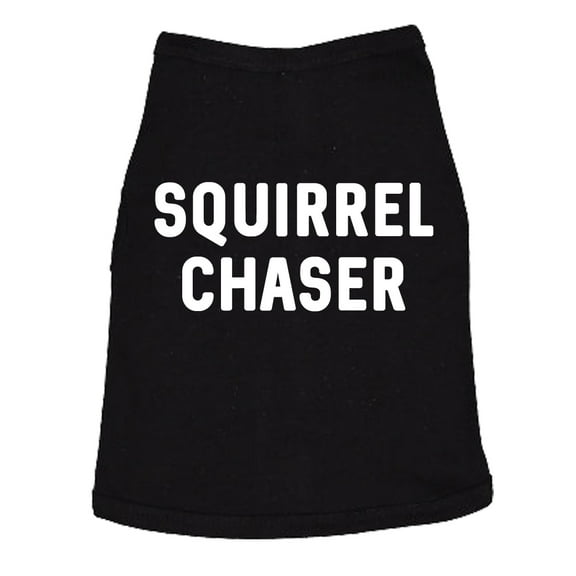 Dog Shirt Squirrel Chaser T shirt Funny Clothes for Small Breed Daschund Corgi