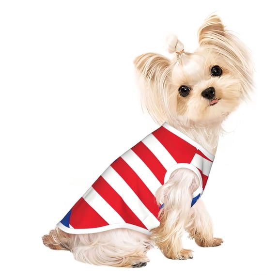 Dog Shirt for Small Dogs & Cats, Puerto-Rico Flag Puppy Clothes Breathable Pet T-Shirts Dog Apparel Small