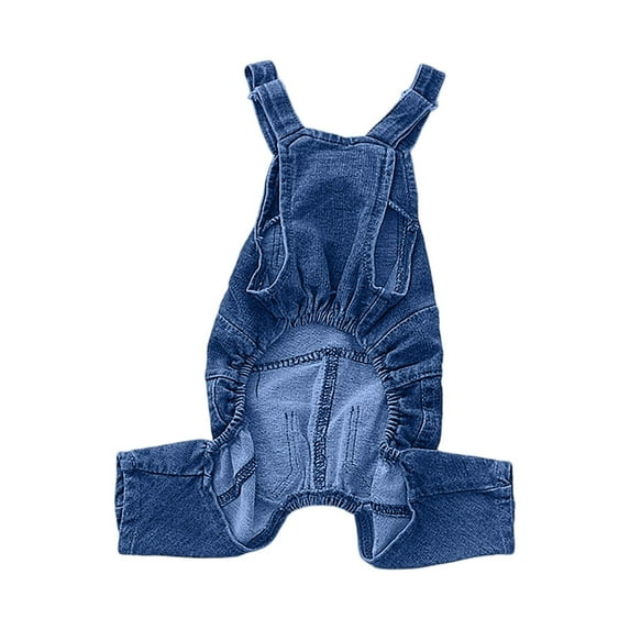 Dog Shirts Clothes Denim Overalls, Pet Jeans Onesies Apparel, Puppy Jean Jacket Sling Jumpsuit Costumes, Fashion Comfortable Blue Pants Clothing for Small Medium Dogs Cats