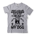 thumbnail image 1 of Dog Shirts In My Head I'm Playing With My Dog Shirt Dog Owner Shirts Pet Lover Gifts Dog Shirts (XX-Large Grey), 1 of 6