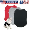 thumbnail image 1 of Dog Shirts Pet Clothes Blank Clothing,3Pcs Puppy Vest T-Shirt Sleeveless Costume, 1 of 6