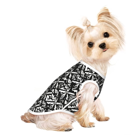 Dog Shirts Puppy Clothes Peace Scissors Comb Pattern Sleeveless Vests Pet T-Shirt for Cats Kittens and Small Dogs Medium