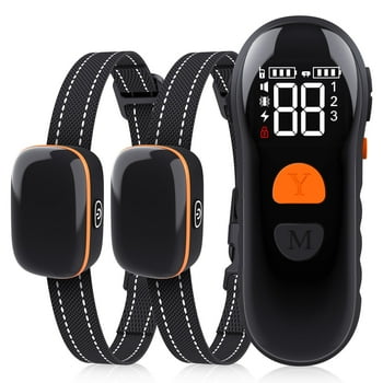 Dog Shock Collar 2 Dogs (8-120Lbs) - 2600 ft Waterproof Training Collar for Dogs Large Medium Small with Rechargeable Remote