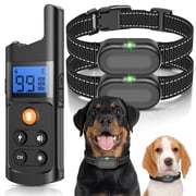 Dog Shock Collar for 2 Dogs, Dog Training Collar with Remote 2 Pack for Large Medium Small Dogs, Rechargeable E-Collar Waterproof Collars with 3 Training Modes