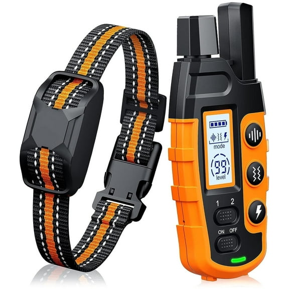Dog Shock Collar - 3300Ft Rechargeable Waterproof Training Collar with Remote for Small, Medium & Large Dogs, Safe Beep, Vibration & Shock Modes (5-120lbs)
