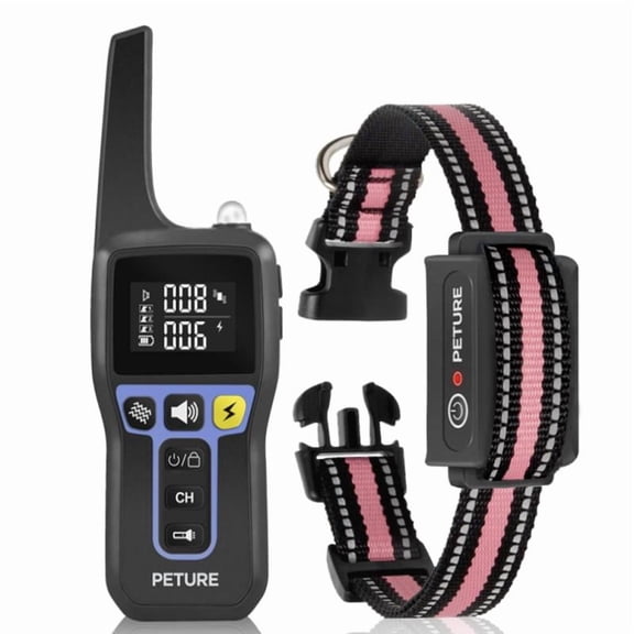 PaiPaitek 2-in-1 Bark Collar,3300FT Remote Dog Training Collar,Adjustable Electronic Dog Collar,Shock Collar for Large Medium Small Dog,w/3 Modes,IPX7