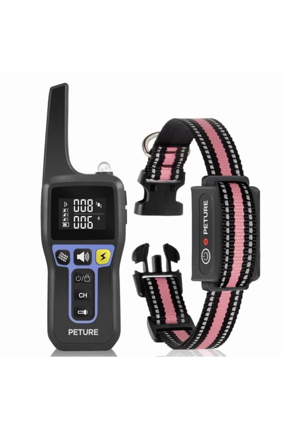 2-in-1 Bark Collar,3300FT Remote Dog Training Collar,Adjustable Electronic Dog Collar,Shock Collar for Large Medium Small Dog,w/3 Modes,IPX7