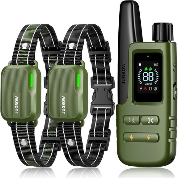 Dog Shock Collar - 4500FT Dog Training Collar with Remote, IPX8 Waterproof Electric Dog Collar with 4 Training Modes, Security Lock, Rechargeable eCollar for 10-120lbs Small Medium Large Dogs