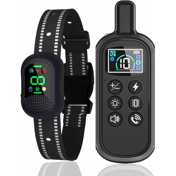 Dog Shock Collar 4900FT Dog Training Collar with Remote/Call Function/Light IP67 Waterproof Electric Collar for Dogs Rechargeable E-Collar for All Breeds, 4 Training Modes(10-120Ibs)