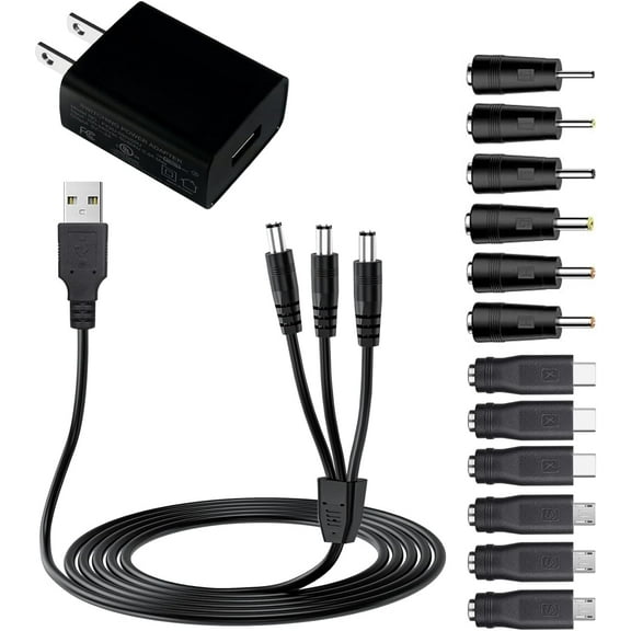 Dog Shock Collar Charger, 12-in-1 Training Collar USB Charging Cable Compatible with Bousnic, Mini Educator, Dogrook, Patpet, Petspy, Slopehill Replacement E Collar Charger Cord for Training Syst