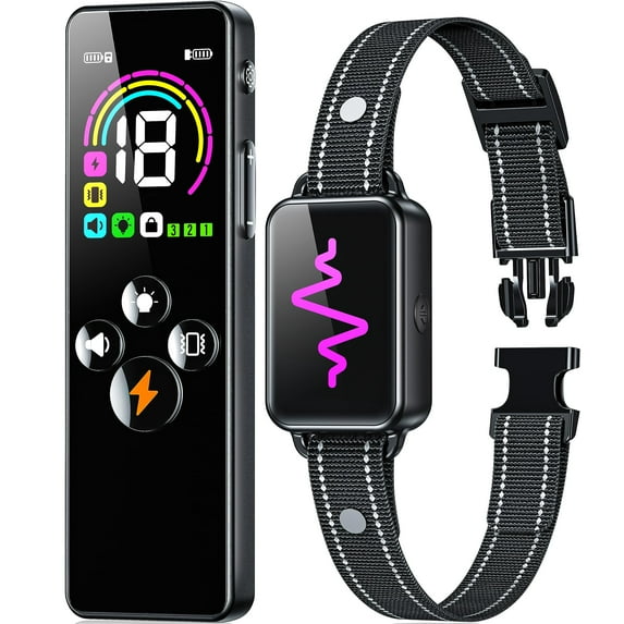 Dog Shock Collar, Dog Training Collar with Remote, IP67 Waterproof Shockers Collar for Large Medium Small Dogs Electric Collar for Dogs,Dog Finder