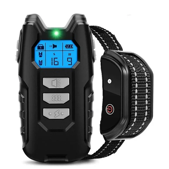 Dog Shock Collar with Remote Control - Rechargeable Dog Training Collar, IPX7 Waterproof E Collar for Dogs with 4 Safe Modes Flashlight Beep Vibration Shock Ideal for All Dog Sizes (8-150lbs)