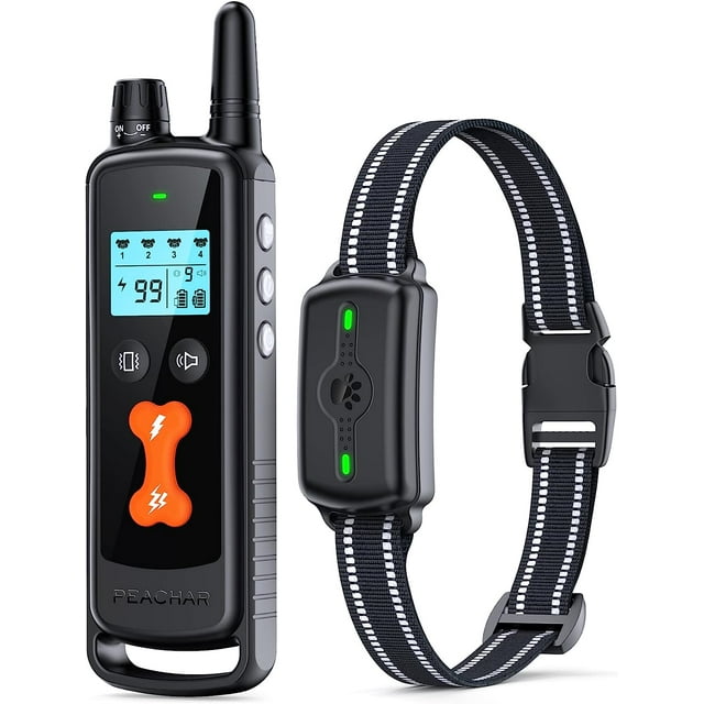 Dog Shock Collar, Dog Training Collar 4 Modes Beep Vibration Shock