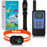 Dog Shock Collar with Flashing Light for Night Walks,Dog Training Collar with Vibration,Shock and Keypad Lock-Shock Collar Dog