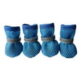 thumbnail image 1 of Dog Shoes Breathable Mesh Boots,Summer Breathable Dog Boots Nonslip Sole Paw Protector for Small Medium Dogs,Christmas Gifts for Pets(Blue,L), 1 of 5
