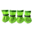 thumbnail image 1 of Dog Shoes Breathable Mesh Boots,Summer Breathable Dog Boots Nonslip Sole Paw Protector for Small Medium Dogs,Christmas Gifts for Pets(Green,XL), 1 of 6