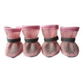 thumbnail image 1 of Dog Shoes Breathable Mesh Boots,Summer Breathable Dog Boots Nonslip Sole Paw Protector for Small Medium Dogs,Christmas Gifts for Pets(Pink,L), 1 of 6