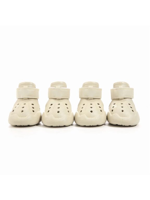 Dog Shoes Breathable Pet Sandals Summer Clogs Paw Protectors with Anti Slip Sole and Adjustable Straps for Outdoor Walking Running Footwear,Size M