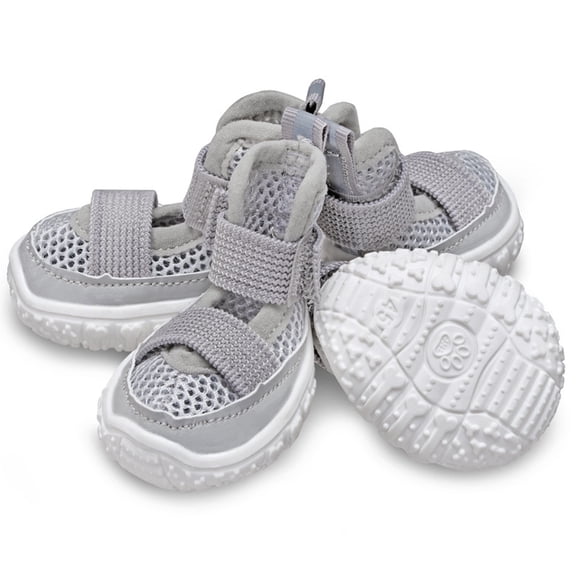Dog Shoes for Hot Pavement Dog Booties for Hot Pavement Breathable Mesh Small Dog Shoes Non Slip Rubber Soles Adjustable Straps Dog Booties and Paw Protectors Small Size 4 Pack