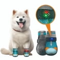 thumbnail image 1 of Dog Shoes LED Motion Activated Light Up Puppy Boots Non Slip Rubber Paw Protective Shoes Breathable Mesh Four‑Season Footwear For Small Medium Dogs Blue - 5, 1 of 8