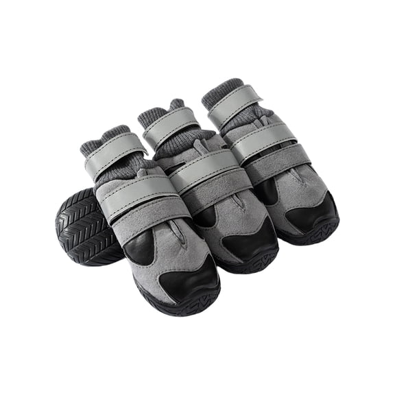 Dog Shoes For Large Dogs, Winter Warm Dog Boots With Double Buckles, Waterproof Non-Slip Paw Protectors For Outdoor Walking, Suitable For Golden Retriever German Shepherd And